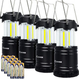 Camping Lantern, Ultra Bright COB Collapsible Portable Lamp 4 Pack - kasonicdeal