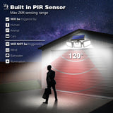 LED Solar Motion Sensor Lights Outdoor 2 Pack - kasonicdeal