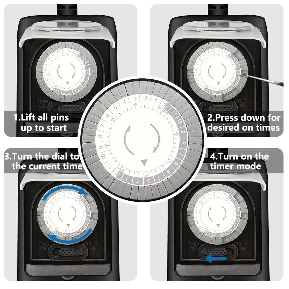 LED Electronic Timer with Twist Mechanism Digital Timer for Cooking Gearonic