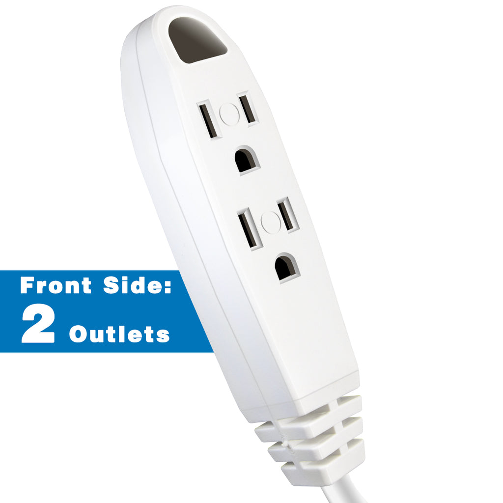 Kasonic 25 Feet 3 Outlet Extension Cord, UL Listed, 16/3 SJTW 3-Wire Grounded, 13 Amp 125 V 1625 Watts - kasonicdeal