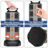 14 Outlet Plugs Power Strip Surge Protector with 4 USB Slot 6 feet  Extension Cord - kasonicdeal